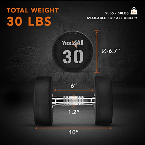 Urethane Dumbbell with Anti-Slip Knurled Handle W17203