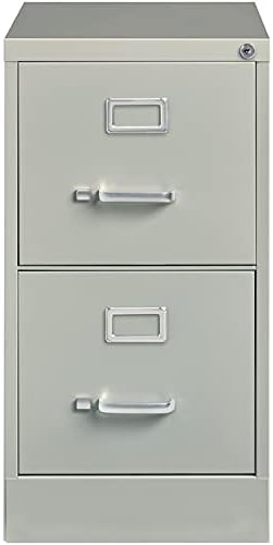Light Gray Metal 2 Drawer Vertical File Cabinet S455