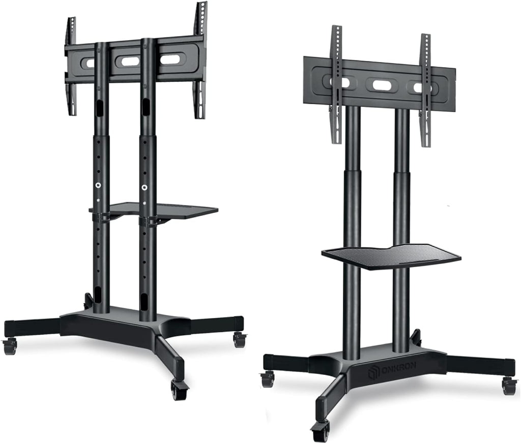 Mobile TV Stand for 40 to 65 Inch TV with Wheels Shelves N944966