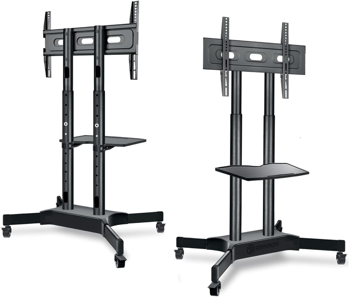 Mobile TV Stand for 40 to 65 Inch TV with Wheels Shelves N944966