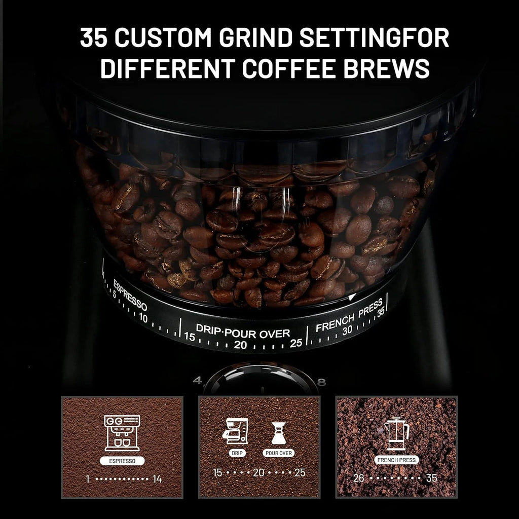 Open Box Conical Burr Coffee Grinder X716