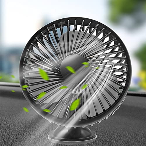 Black USB Powered Portable Vehicle Fan D504463