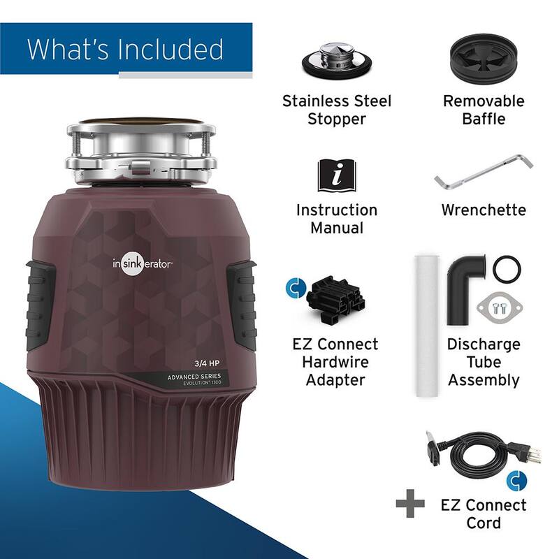 3/4 HP Continuous Feed Garbage Disposal T71910