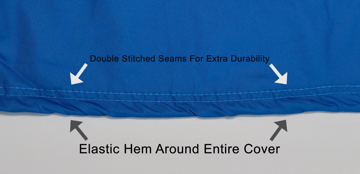 Blue / Black All Weather Trailerable Jet Ski Cover with Trailer Straps and Storage Bag H5465