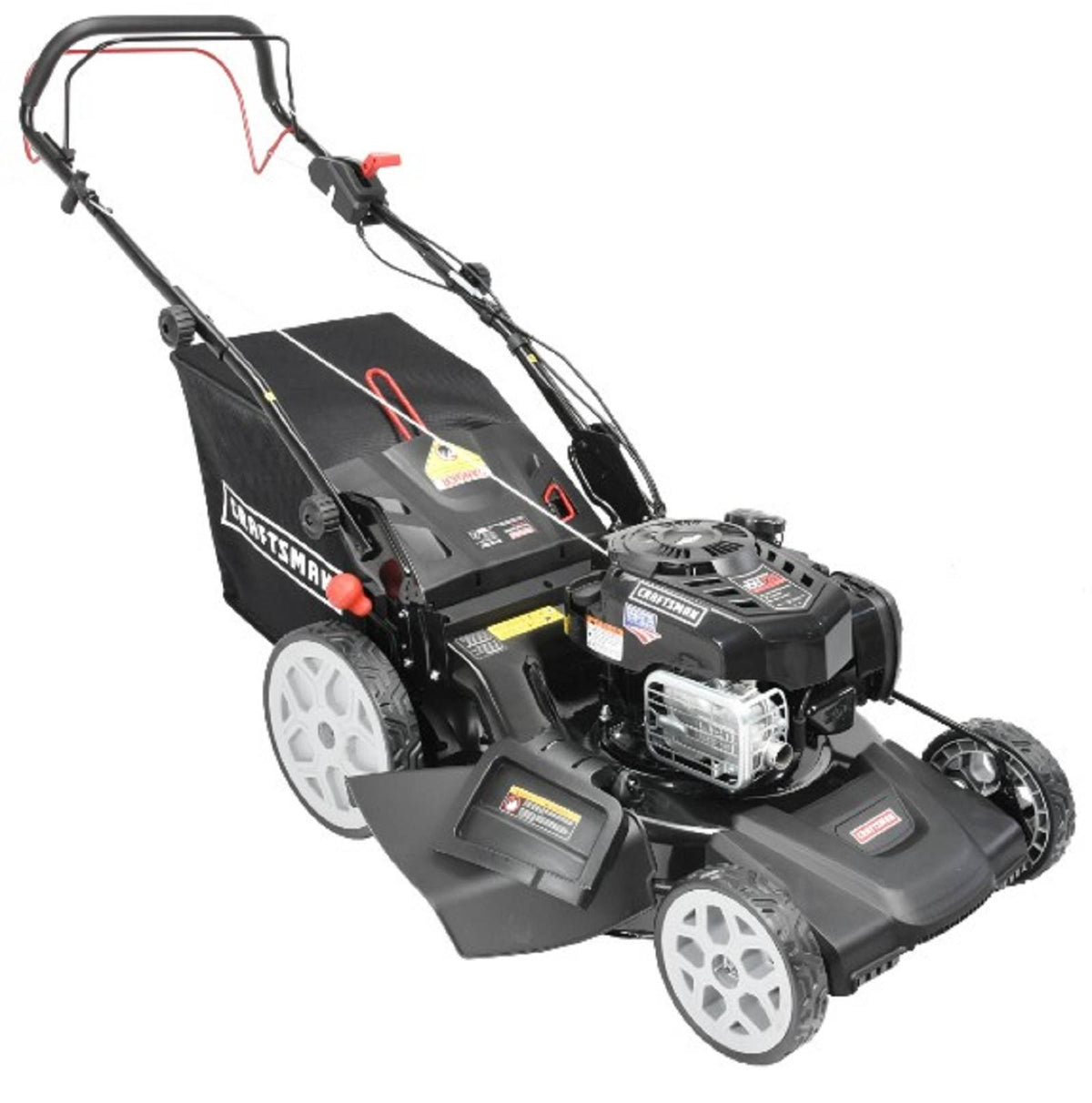 21 4-n-1 Self-Propelled Rear Wheel Drive Gas Push Lawn Mower Q169268
