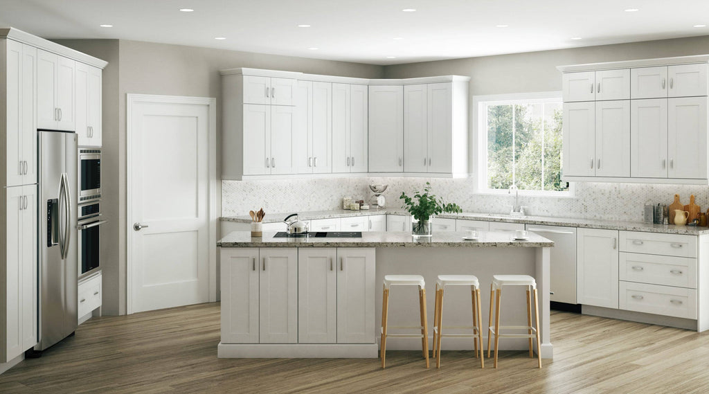 Vesper White Shaker Assembled Plywood Base Drawer Kitchen Cabinet K97929