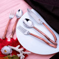 Antique Copper 20 Pcs. Flatware Set M490850