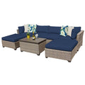 7 Piece Patio Wicker Sectional Set F15867
