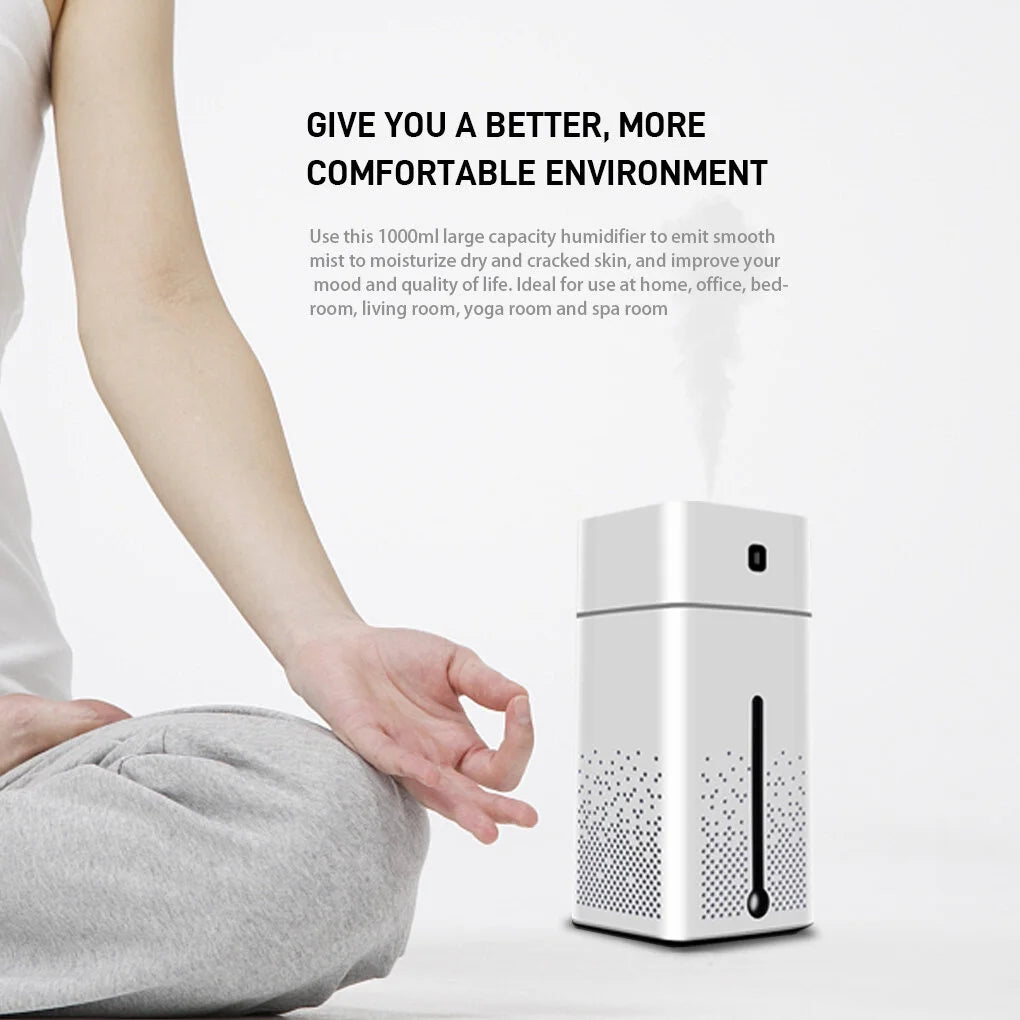 White 1000ml USB Aroma Diffuser Humidifier S226784