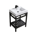 24 in. Stainless Steel Console with Acrylic Sink P2610