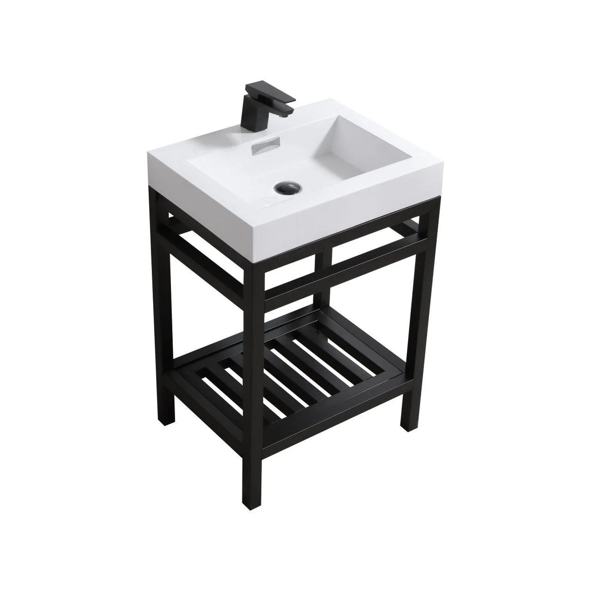 24 in. Stainless Steel Console with Acrylic Sink P2610