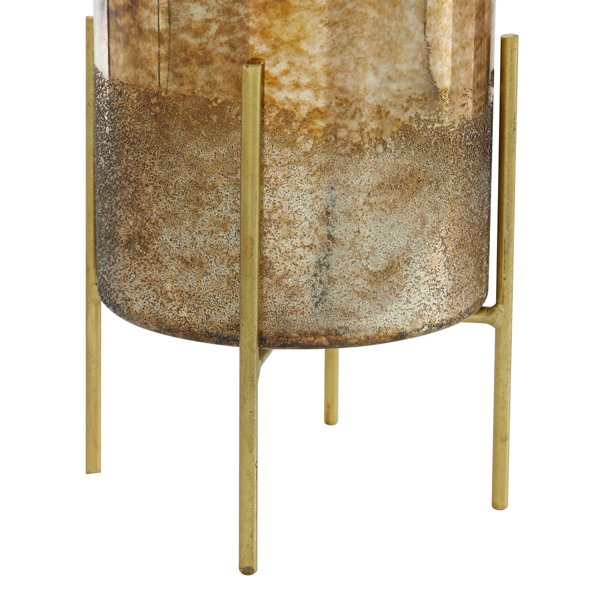 Green Glass Candle Holder (Set of 2) U2745