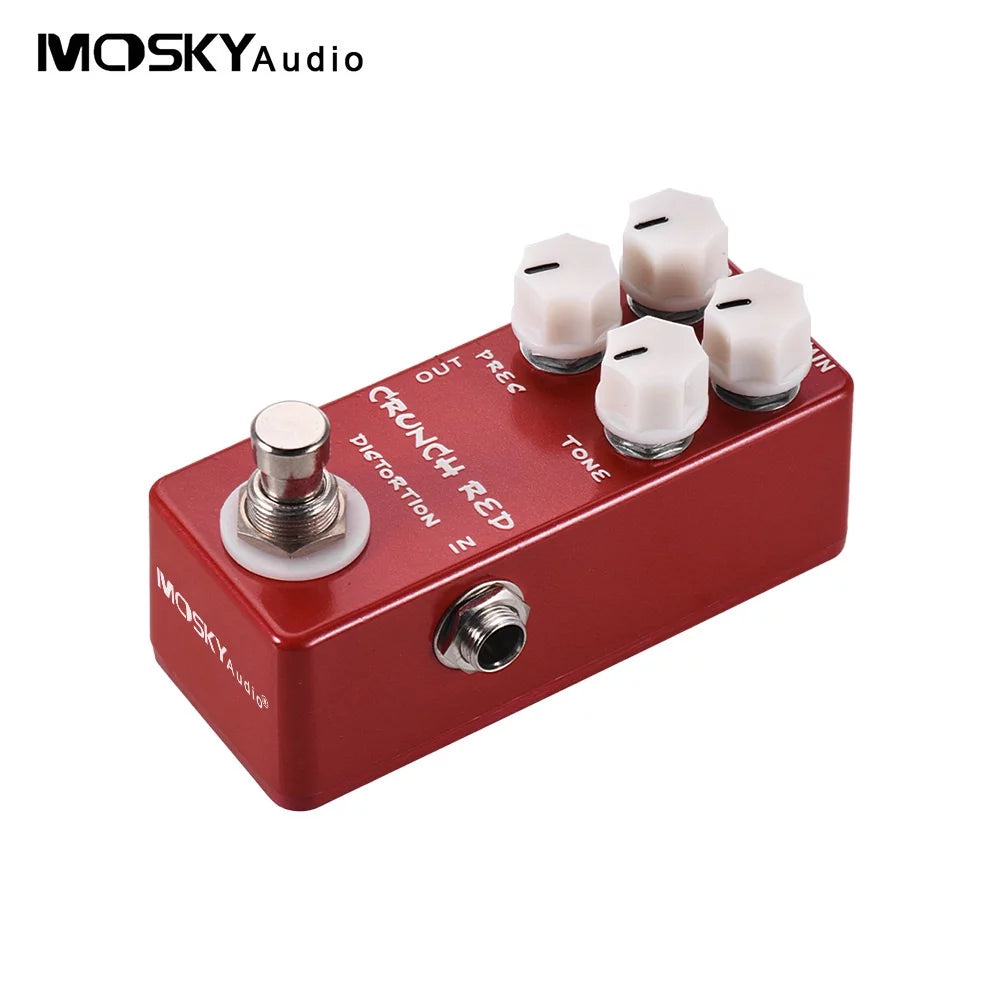 CRUNCH RED Distortion Guitar Effect Pedal S3628