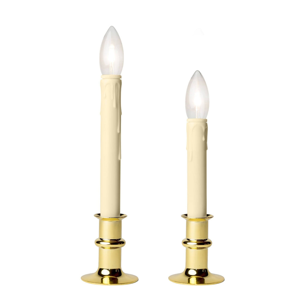 Brushed Nickel LED Adjustable Base Candle 4-Pack Q13358