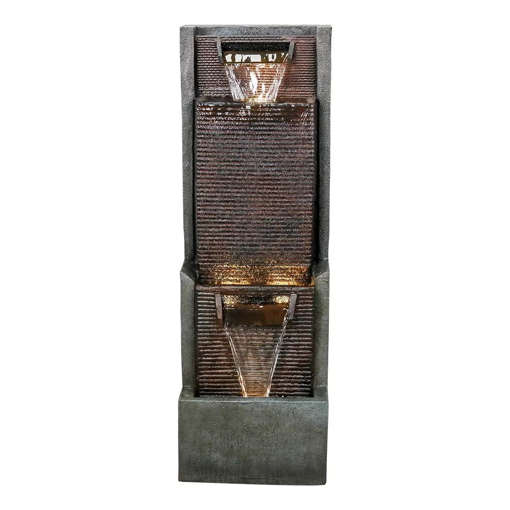 39.3-Inch Indoor Water Fountain with LED Lights X9281