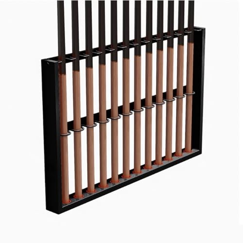 Wall Mount Pool Stick Holder Metal Cue Rack Black 60cm U5530