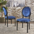Navy Blue Velvet Dining Chairs Set of 2 T804603