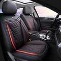 Black-red Leather Car Seat Covers Full Set S90310