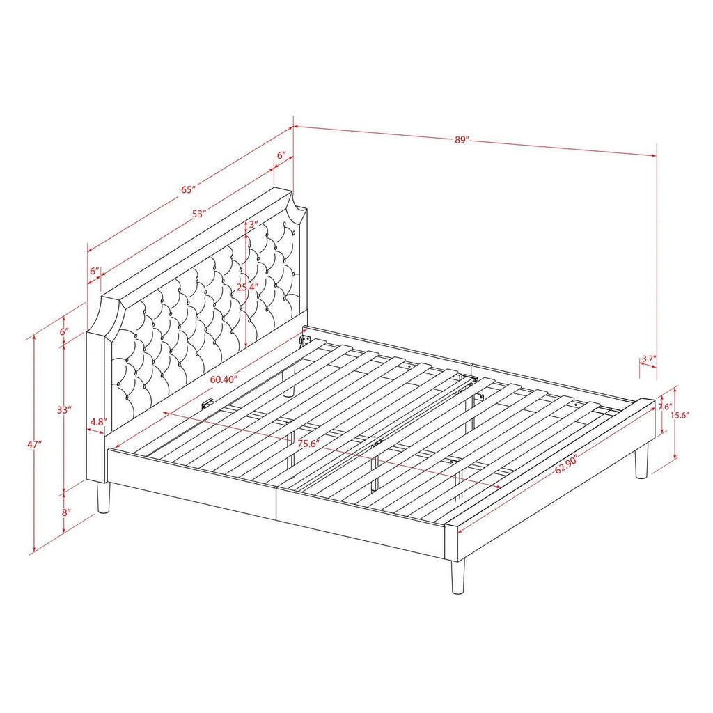 2-Piece Wooden Queen Bedroom Set M52667