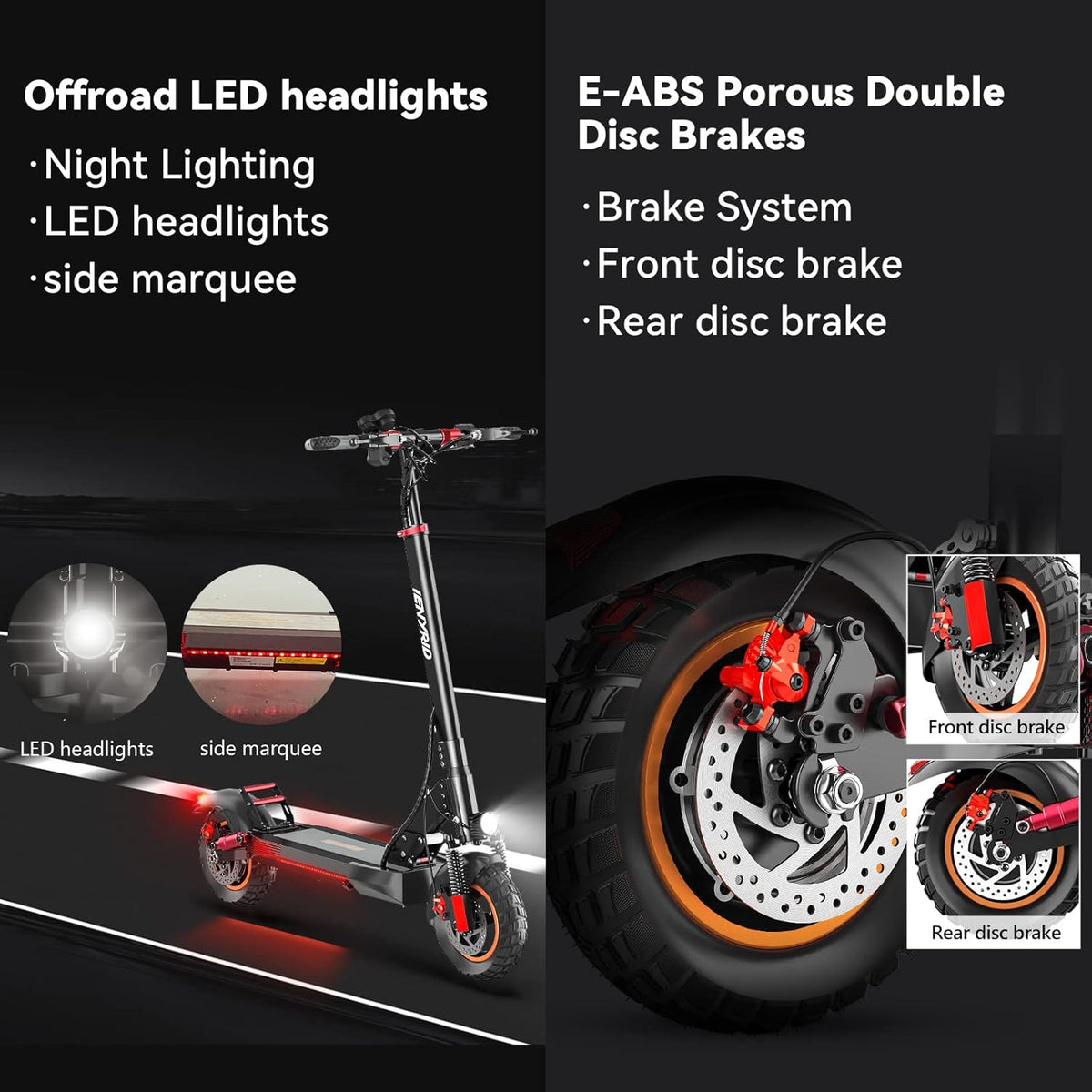 Electric Scooter with Seat, 10 inch Air Tire, 600W Motor, 31 Miles Max Range, 28 Mph Top Speed K3358