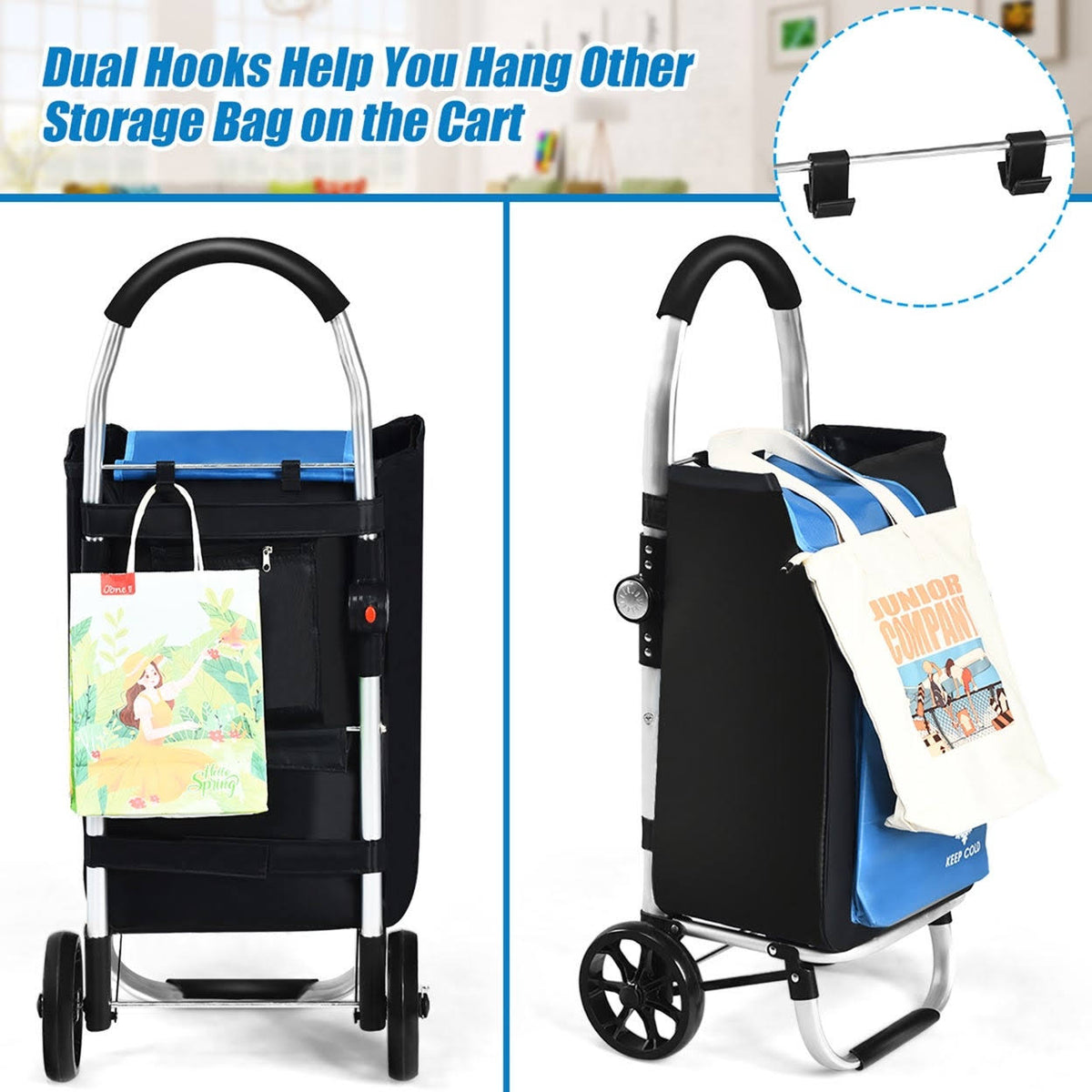 Folding Utility Cart with Removable Bag X54757
