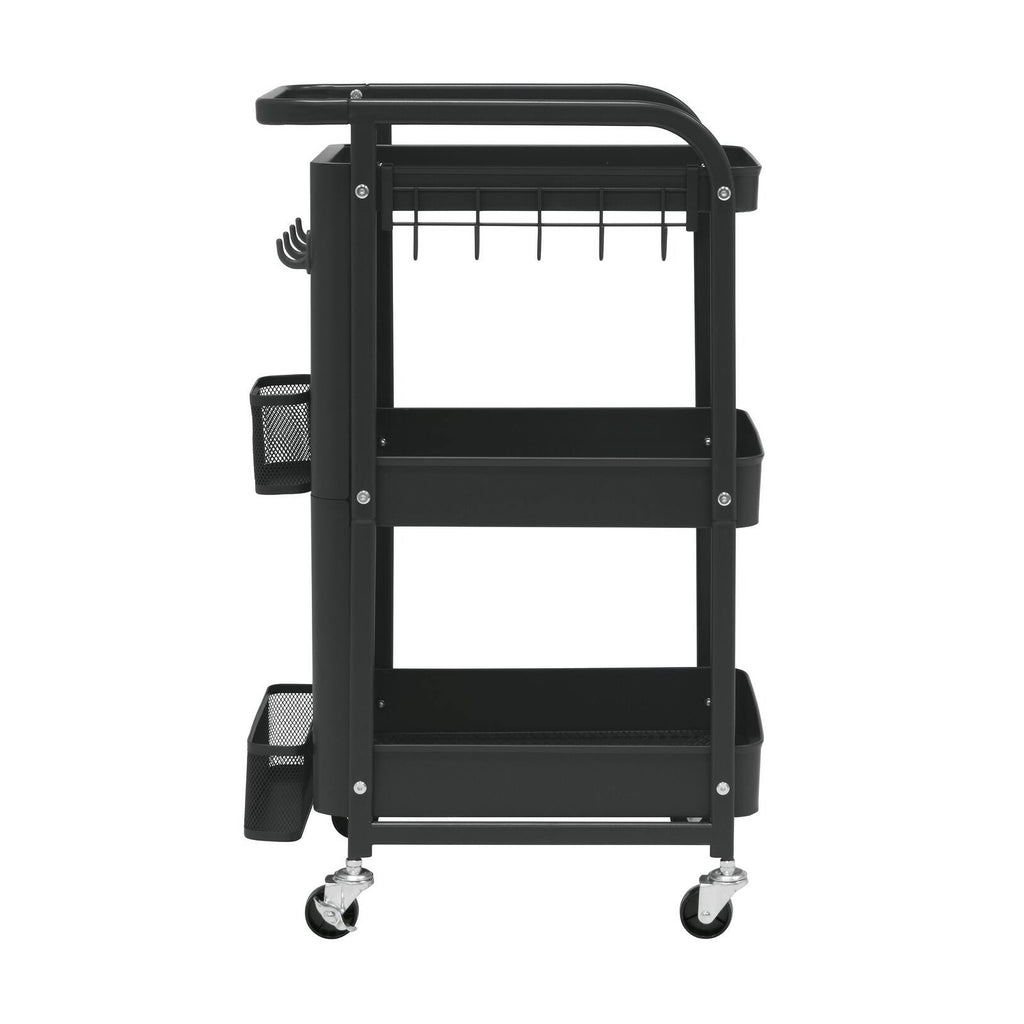 3-Tier Metal Utility Cart - White R3129