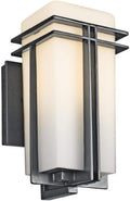 1 Light Black Outdoor Wall Light J3319