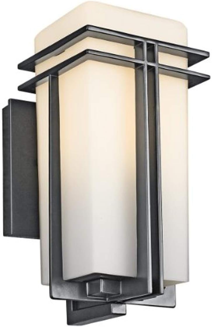 1 Light Black Outdoor Wall Light J3319
