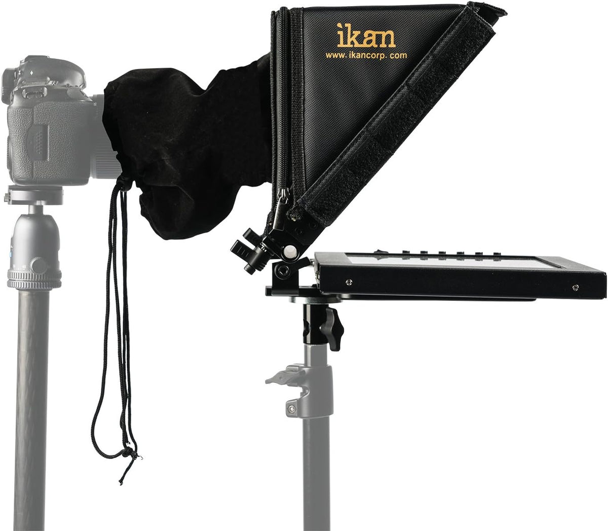 12-inch Portable Teleprompter Kit with Adjustable Glass Frame Q233