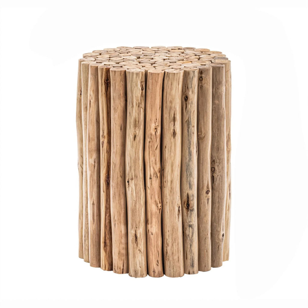 Contemporary Style Jungle Wood End Table O4304