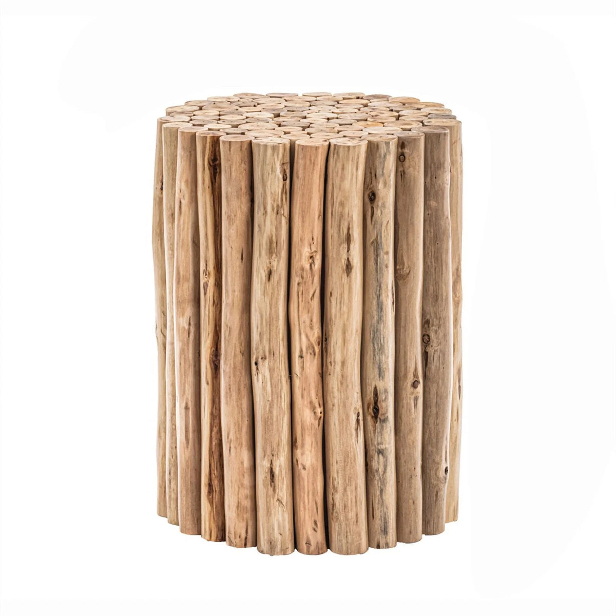 Contemporary Style Jungle Wood End Table O4304