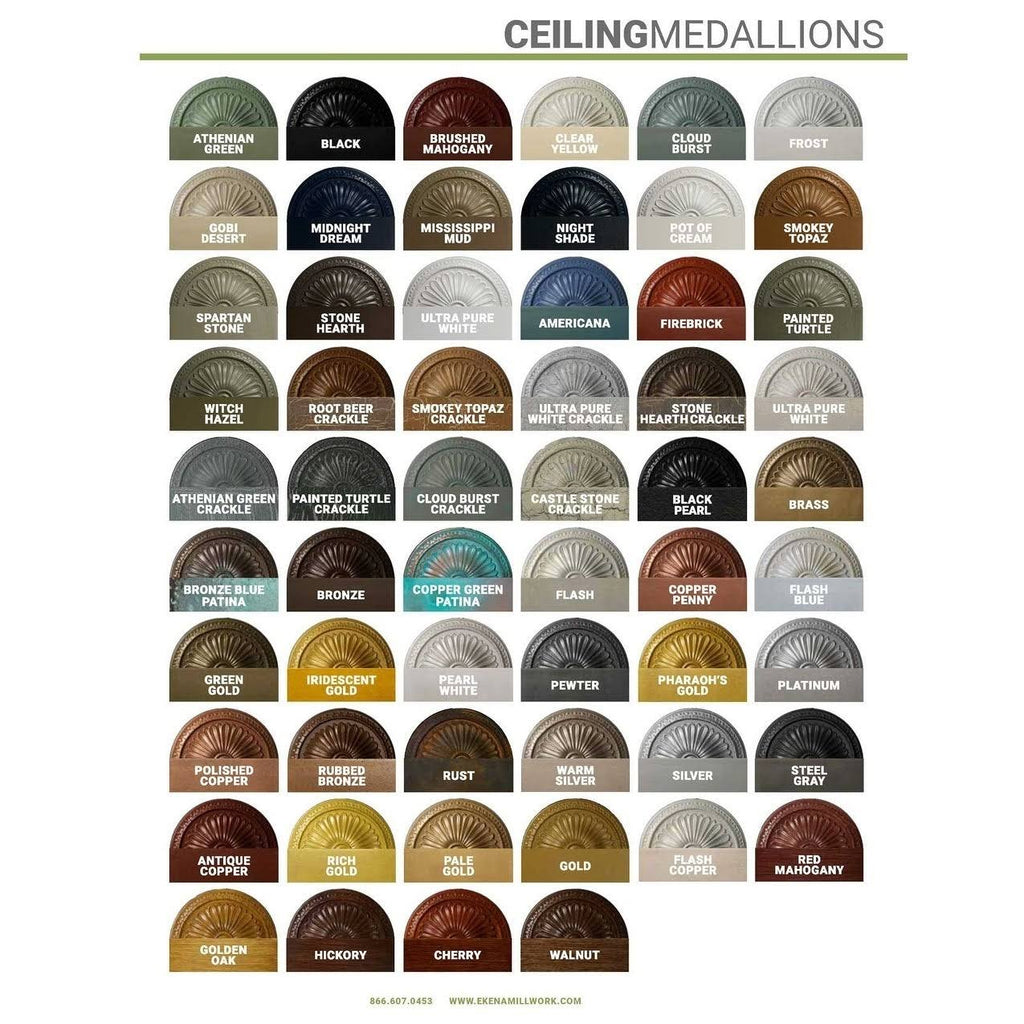 25 1/4x22OD x 4x22ID x 2x22P Spiral Ceiling Medallion V77022