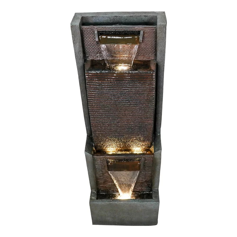 39.3-Inch Indoor Water Fountain with LED Lights X9281