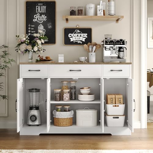 Ash Grey Buffet Sideboard Cabinet with Drawers H90720