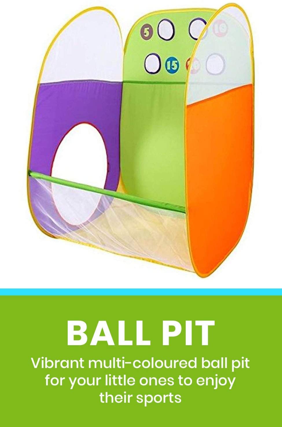 3 in 1 Play Tent Tunnel Set with 4 Balls W263