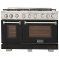48 6.7 cu. ft. Natural Gas Range in Black H1357