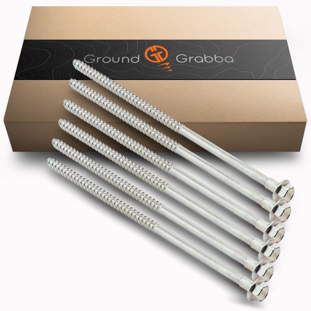 11 Inch 6 Pack Screw-In Ground Anchors W240563