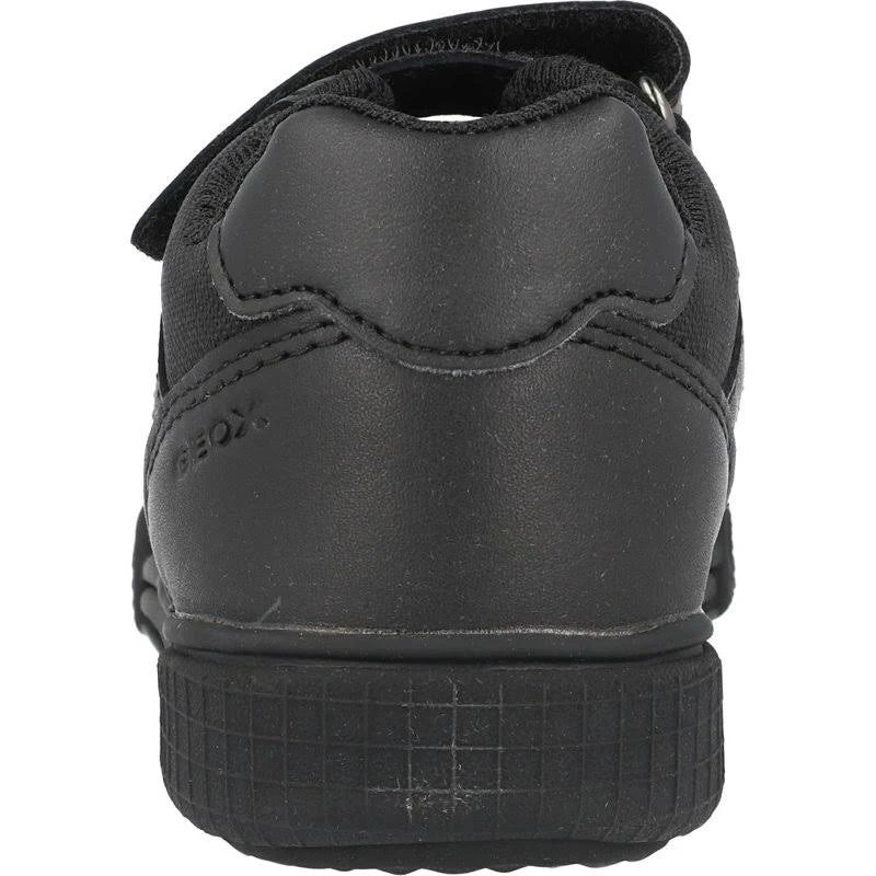 Black Smooth Leather School Shoes M5902