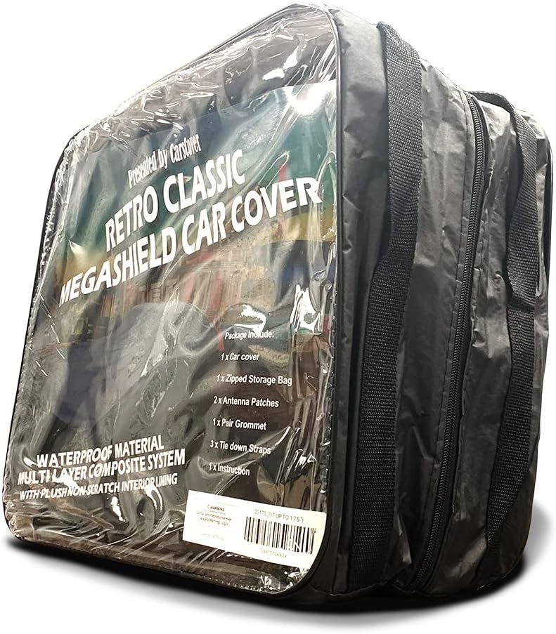 Retro Classic Car Cover Heavy Duty All Weatherproof Waterproof Full Auto Vehicle Covers M9364