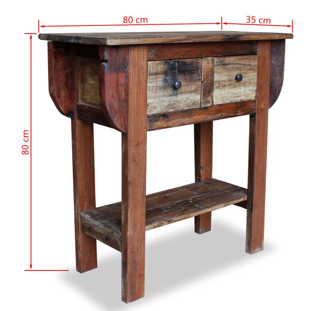 Solid Reclaimed Wood Console Table I1443