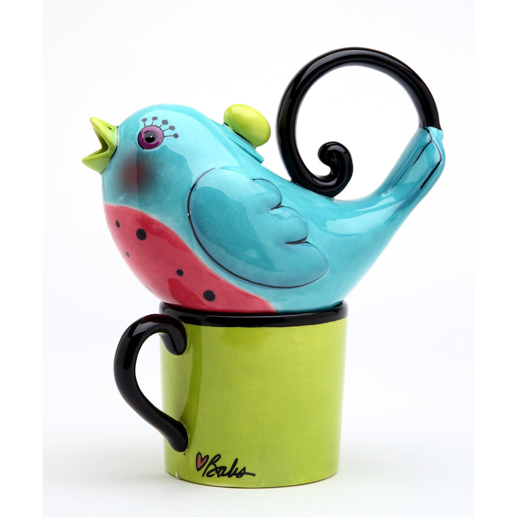 Ceramic Blue Bird Tea For One X163