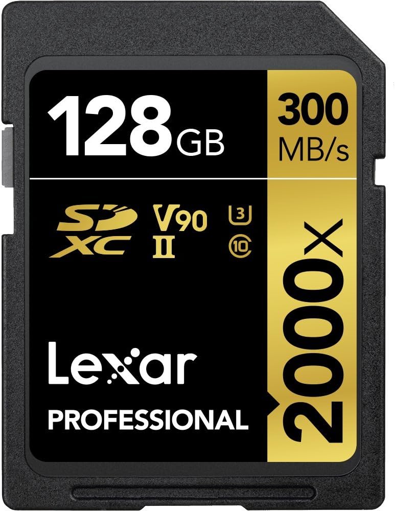 128GB SDXC UHS-II Card, Up To 300MB/s Read B338