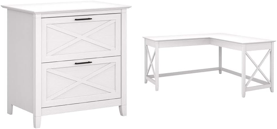 2 Drawer Lateral File Cabinet, Pure White Oak P29261