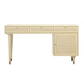 3-Drawer Wooden Desk with Cabinet I910