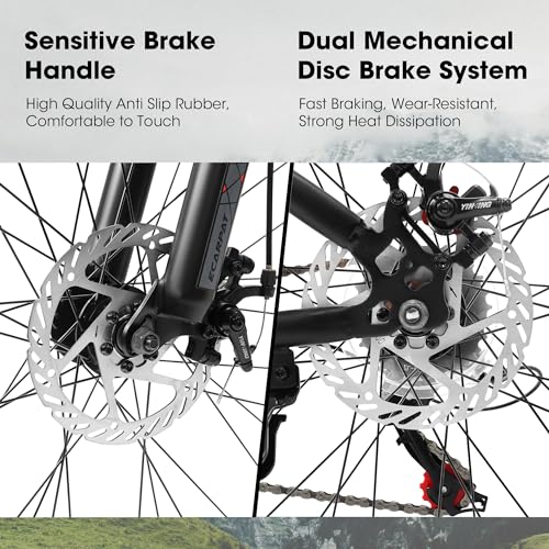 24 26 Inch Steel Aluminum Alloy Frame Mountain Bike F8092