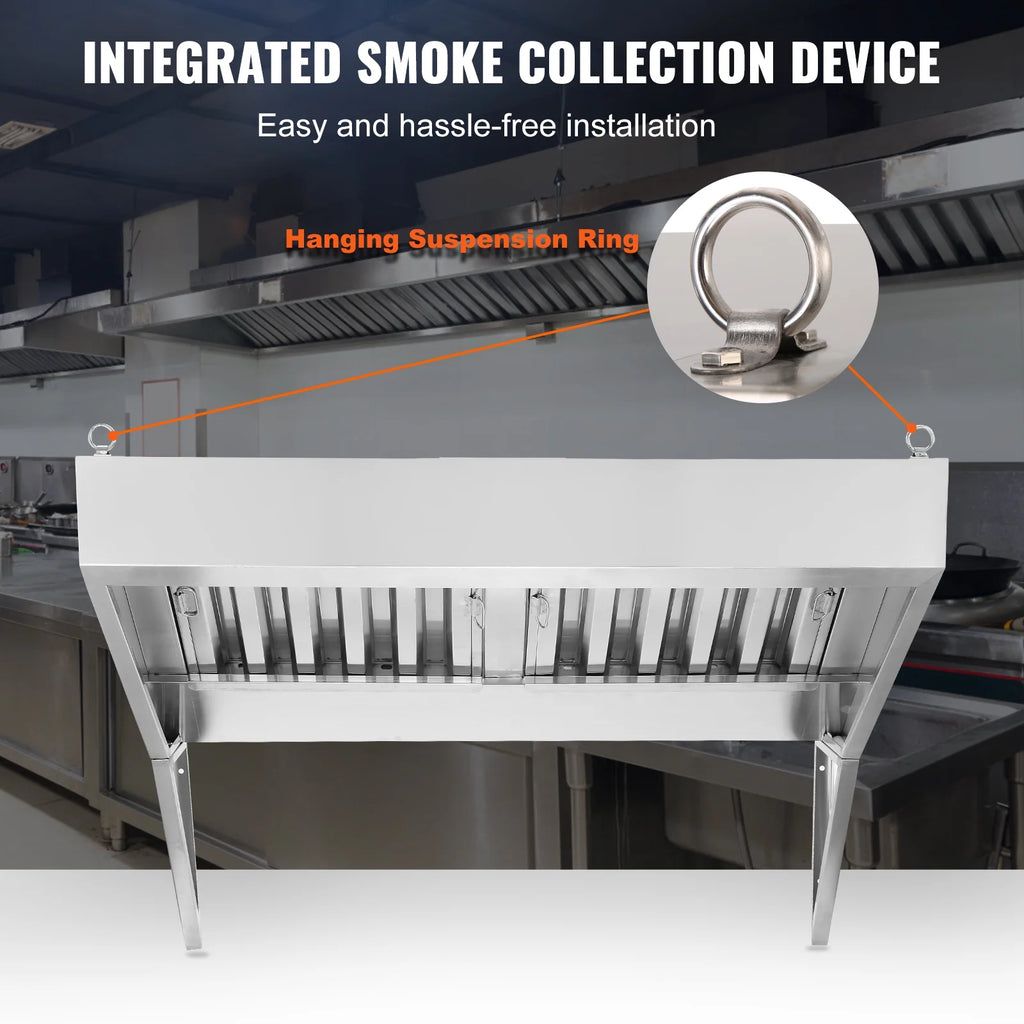 Commercial Exhaust Hood 5ft 201 Stainless Steel L454311