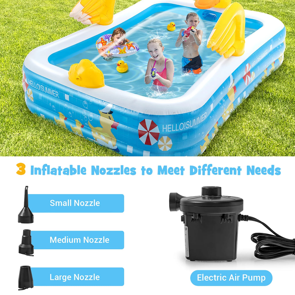 Inflatable Swimming Pool with Sprinkler D598