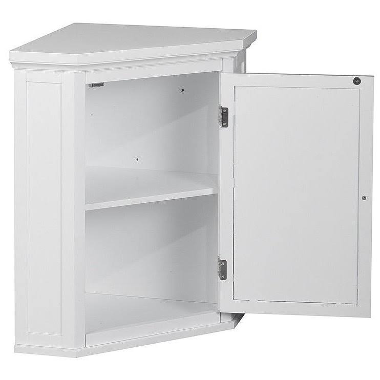 White 1-Door Corner Wall Cabinet K481272