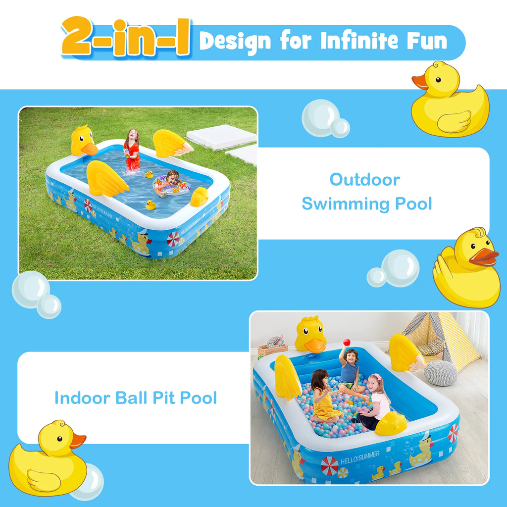 Inflatable Swimming Pool with Sprinkler D598