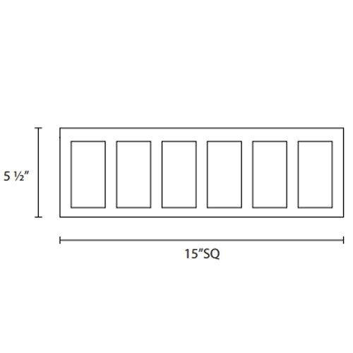 Polished Nickel LED Square Surface Mount M3482